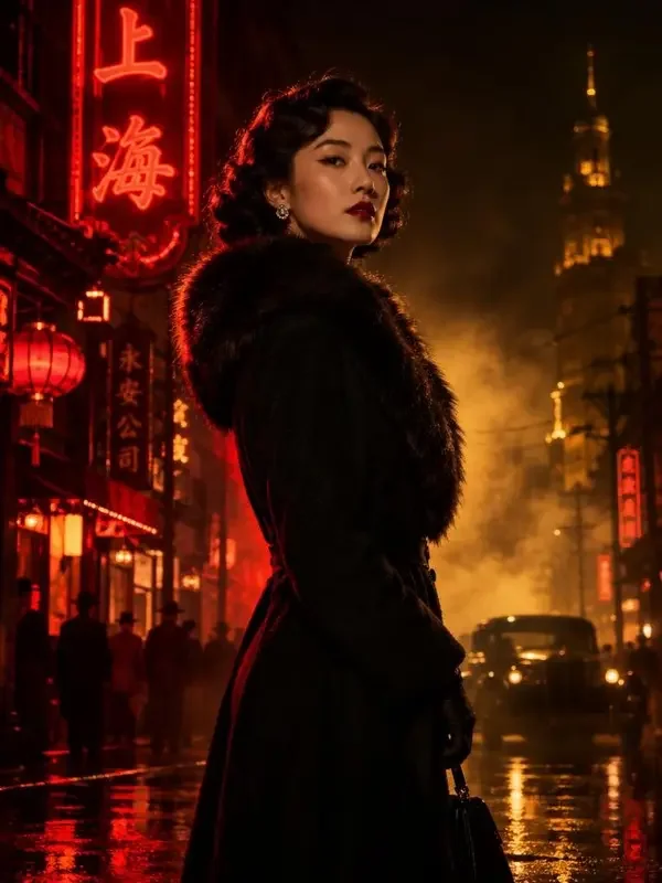短剧《督军夫人她又美又疯》竖版海报，复仇打脸 · 强强联手 · 民国上海